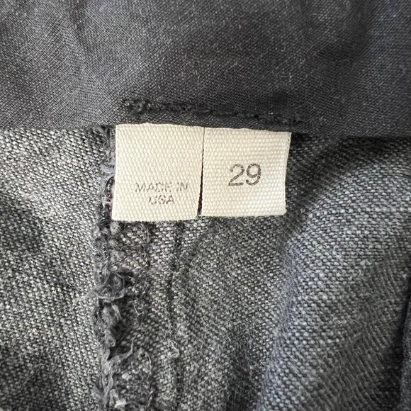 Helmut Lang Womens Slouchy Skinny Pants Gray Black Piece Dyed Cotton size 29 - Picture 12 of 14